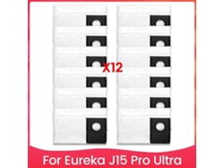 12 Pack Vacuum Cleaner Dust Replacement Bags For J15 Pro Ultra Robot Vacuum Cleaner Parts