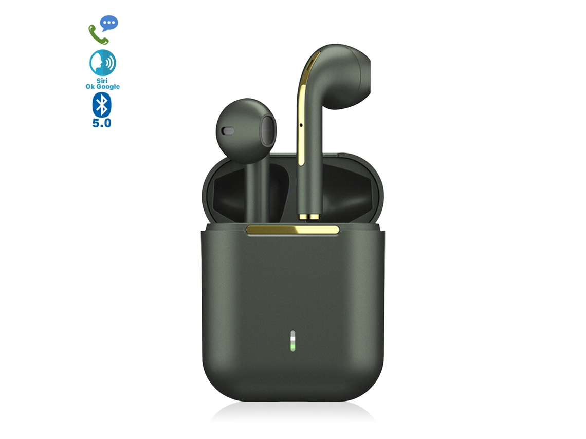 Auriculares Tws J18 Bluetooth 5.0, Controles Táctiles, Base De Carga 300mah.