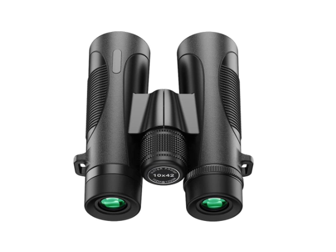 Binoculares 10x42 para adultos, impermeables IPX7, para adultos y niños, resistentes, militares, Yizhood (negros)
