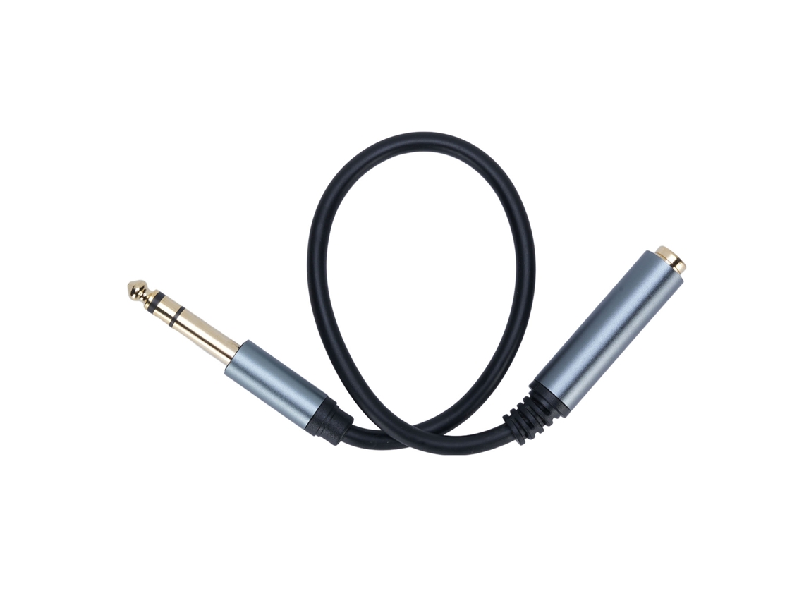 Cable De Extensión De 6,35 Mm (1/4 De Pulgada) Macho A Hembra Con Conector Chapado En Oro De 24 Quilates Para Guitarra Y Bajo.
