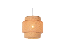 Lampara Techo Bambú Natural Marron Claro 50x50x55cm