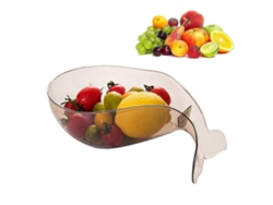 Cesta multifuncional de plástico para escurrir ensaladas y verduras.