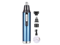 Recortador De Pelo Nasal Eléctrico 4 En 1 Resistente Al Agua Usb Limpiable Desmontable Mini Azul Cielo