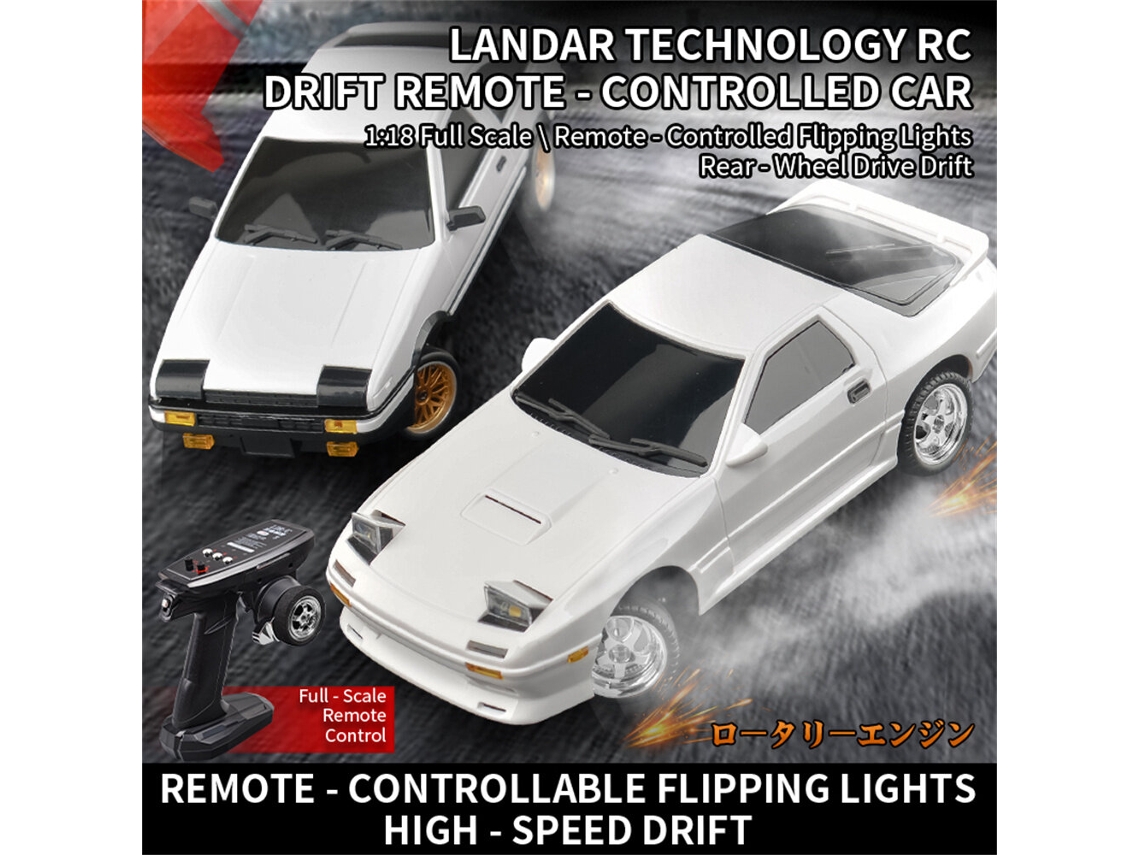Silver One Batteryldrc 1802 Rtr 1/18 2.4g Rwd Rc Car Fc Racing Drift Gyro On-road Full Proportional Vehicles Models Toys