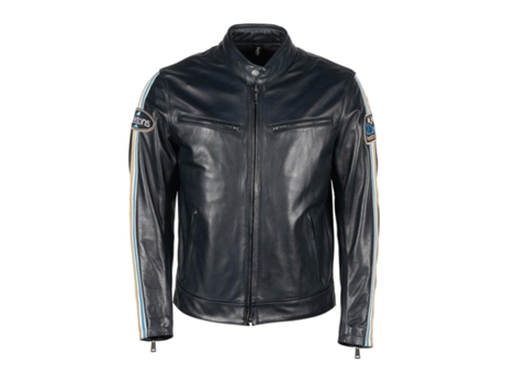 Abrigo para Hombre HELSTONS (M - Cuero - Azul)