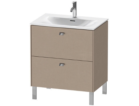 Pedestal de lavabo DURAVIT Brioso vertical 72,0 x 47,9 cm 2 cajones cajón superior incl. recorte de sifón y delantal para lavabo Viu 234473