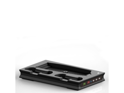 Estación Enfriamiento Negra Vertical Con Led Usb Y Cargador Dual Mando Para Ps5 Uhd Digital