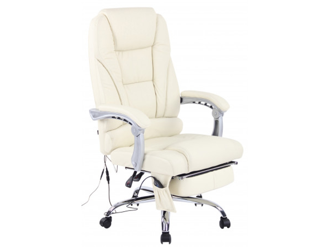 Silla de Escritorio Ergonomica DUDECOR (Acero - Beige)