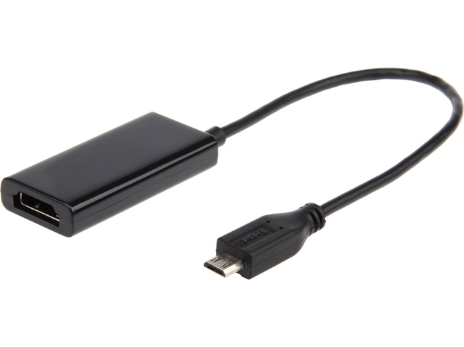 Adaptador GEMBIRD A-MHL-002 (Micro USB-HDMI - Negro)