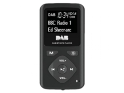 Radio digital DAB/DAB con Bluetooth 4.0, radio FM de bolsillo, miniradio portátil MP3 con conector USB para auriculares, para el hogar | Ushion (negro)