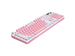 Teclado para juegos RGB de 104 teclas, teclado de tamaño completo, accesorios para juegos Everley891