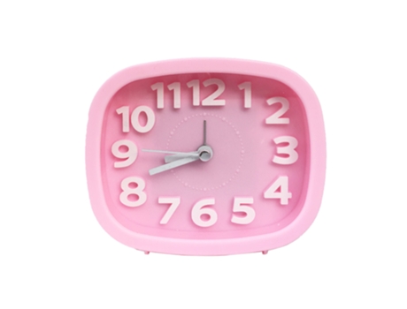 ELKUAIE Reloj despertador silencioso digital tridimensional de color caramelo, reloj despertador creativo, regalo