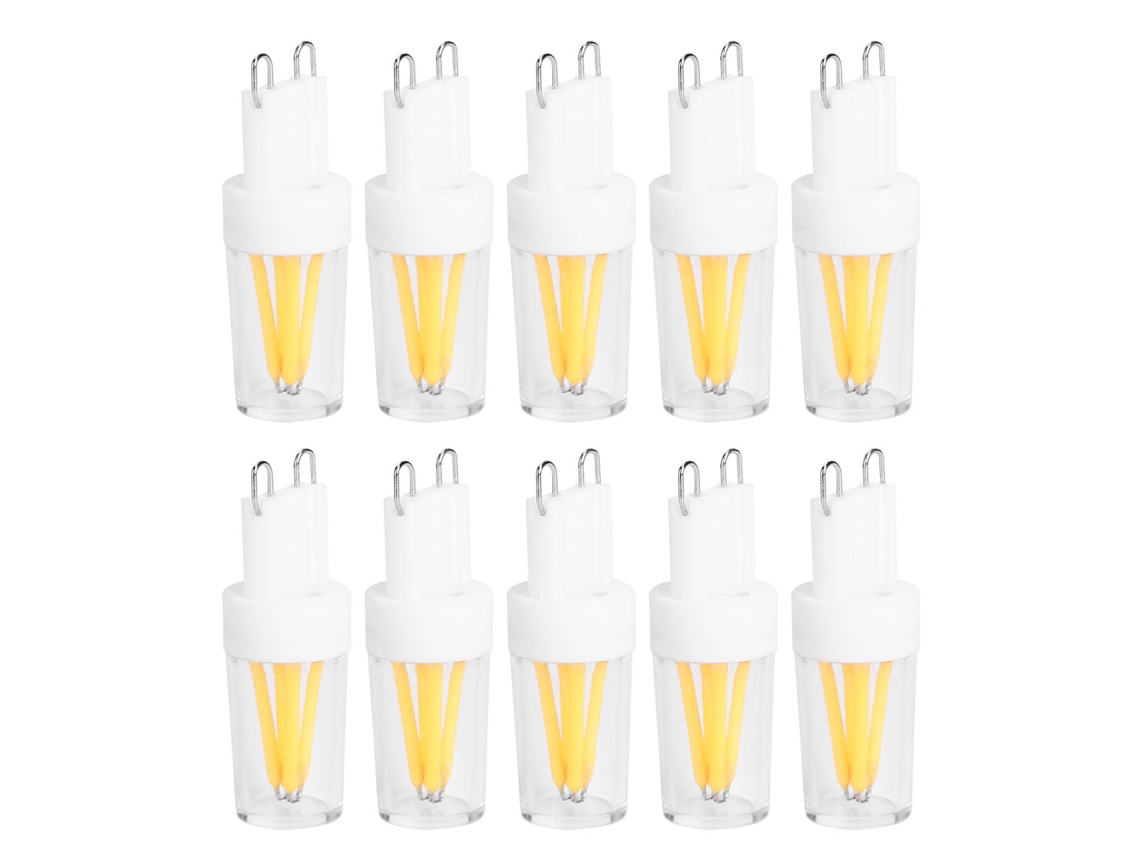 10 Bombillas Led G9 De 2w Y 230v Con Base De Dos Pines Para Iluminación Residencial Y Comercial.