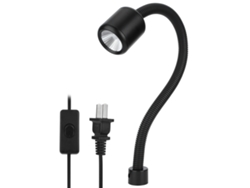 2026-luz De Trabajo Led Magnética De 12w Con Cuello Flexible Para Herramientas, Tornos Y Iluminación Industrial