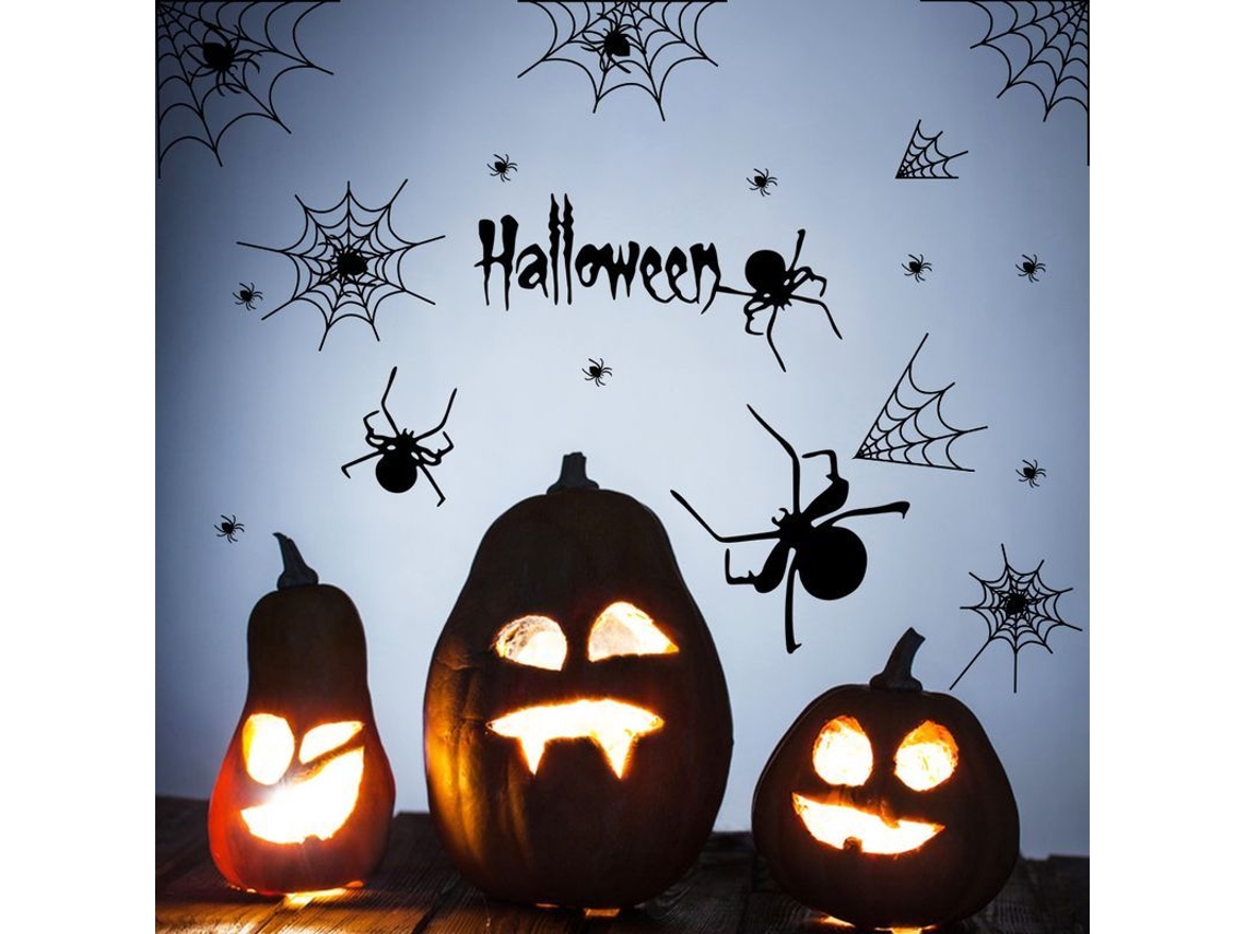 Pegatinas De Arañas Para Decoración De Halloween Para Dormitorios, Aulas Y Habitaciones Infantiles Qla