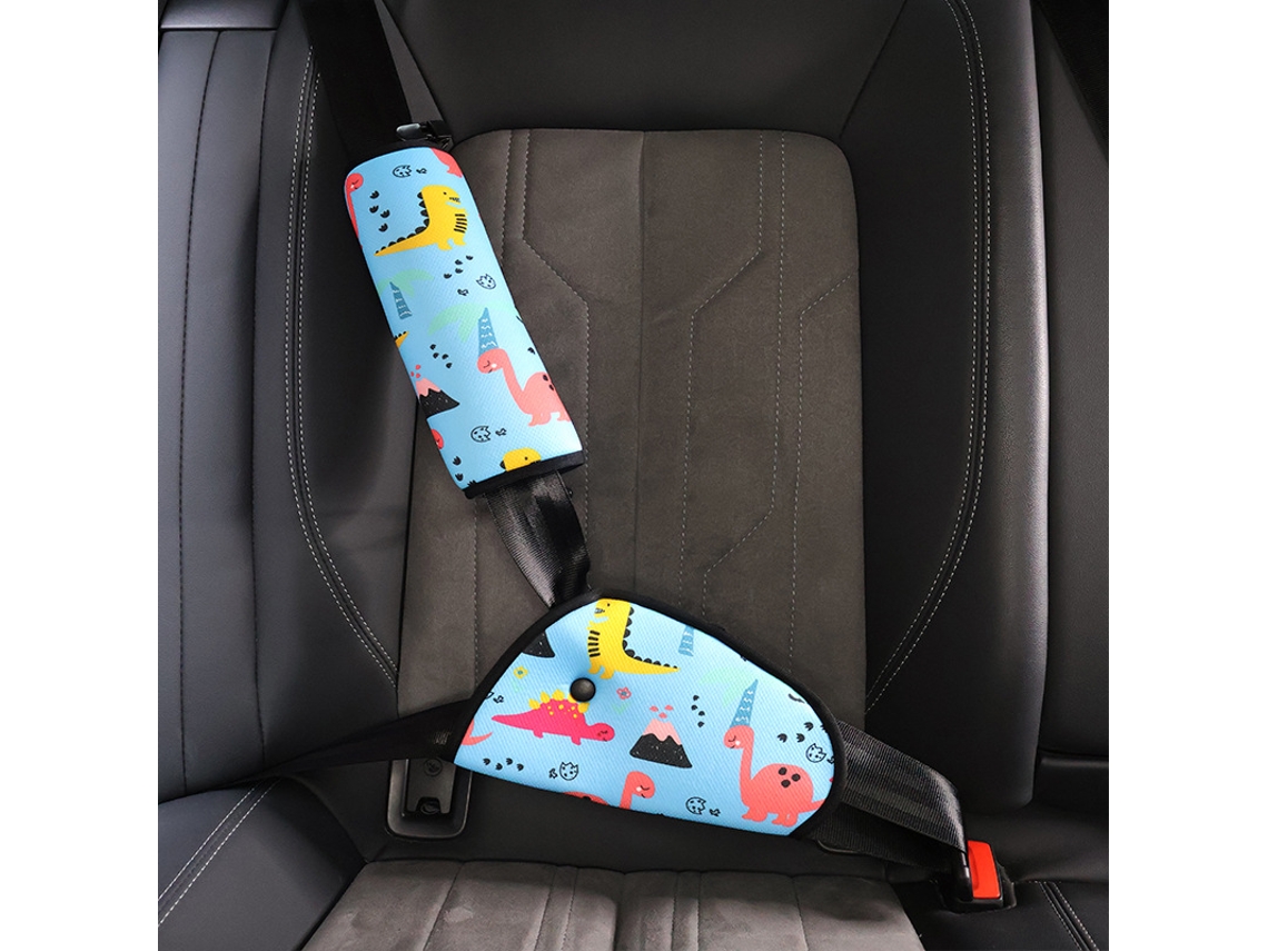 Protetor De Cinto De Segurança Eifson Para Crianças Em Carros (verde Dinossauro)
