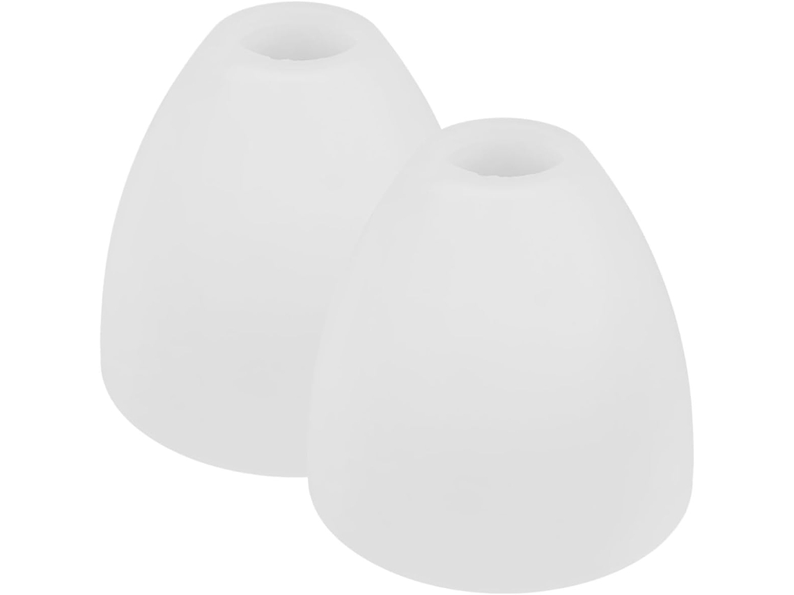 Juego De 2 Bombillas De Repuesto E27 De Cristal Esmerilado Para Lámparas Colgantes, Pantallas Blancas Pequeñas Para Candelabros.