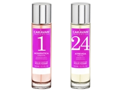 Set de 2 Perfumes CARAVAN Mujer Nº24 y Nº1