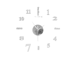 Reloj de pared DIY, 3D sin marco, adhesivos, ajustable, 40-50 cm Kofihety