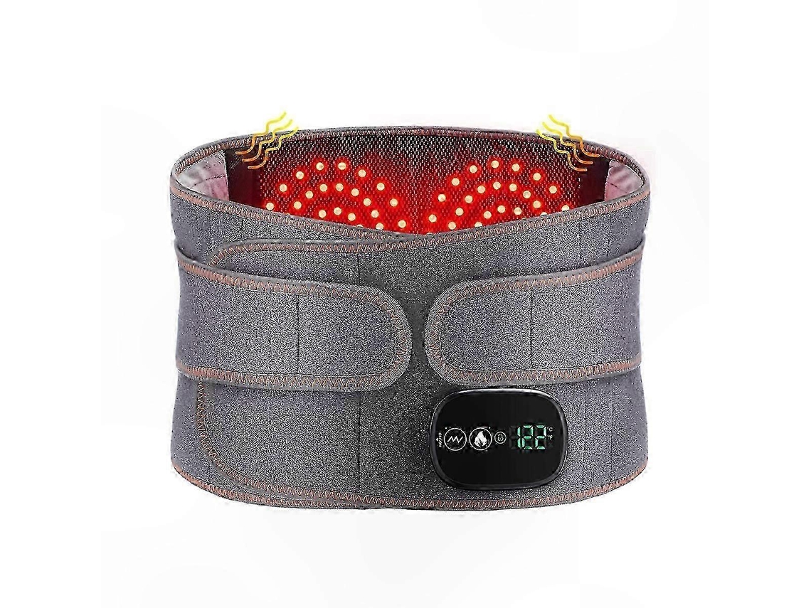 Masajeador portátil con funciones de calefacción, compresas calientes y terapia de luz roja.