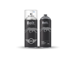 Envase de pintura en aerosol bicapa para barniz metalizado Mini 1k 400 ml Bolt Spray Premium Paint (a94/wa94 Efecto Negro Medianoche)