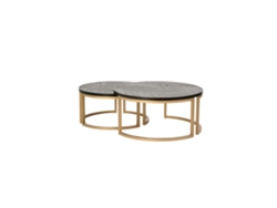 Mesa De Centro FURNLUX Premium Seville (Negro, Madera Maciza - 90X90X42 Cm)