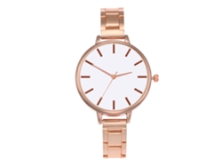 Elegante Reloj De Cuarzo De Moda Para Mujer Con Correa Fina - Regalo (blanco)