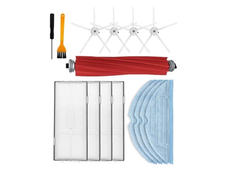 Acessórios de Aspirador Para S7 T7S S7 Maxv Plus, filtro de cepillo lateral principal para polvo, fregona de tela Hepa
