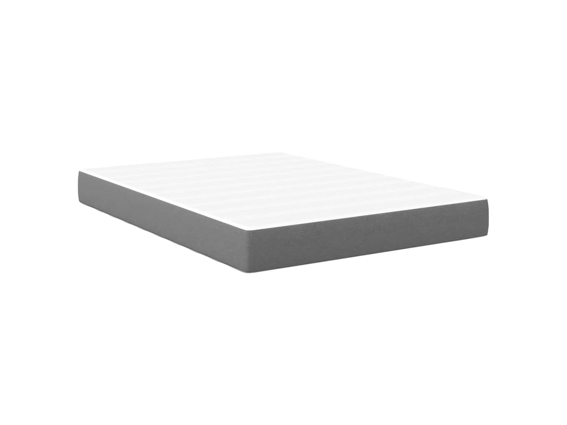 Maison Exclusive - Colchón De Cama Con Colchón Gris Claro 160 X 200 Cm Tela