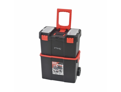 Caja de Herramientas con Compartimentos FULMO 45 x 25 x 44 cm Doble Con ruedas