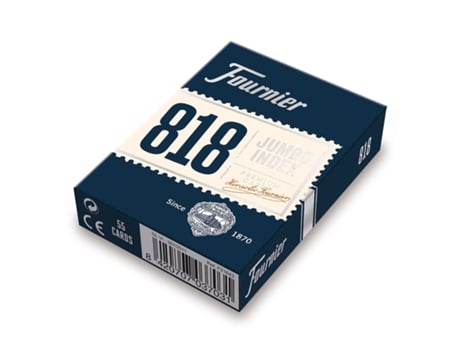 Baraja De Póker Inglés 818 De 55 Cartas FOURNIER Con Indice Jumbo. Azules