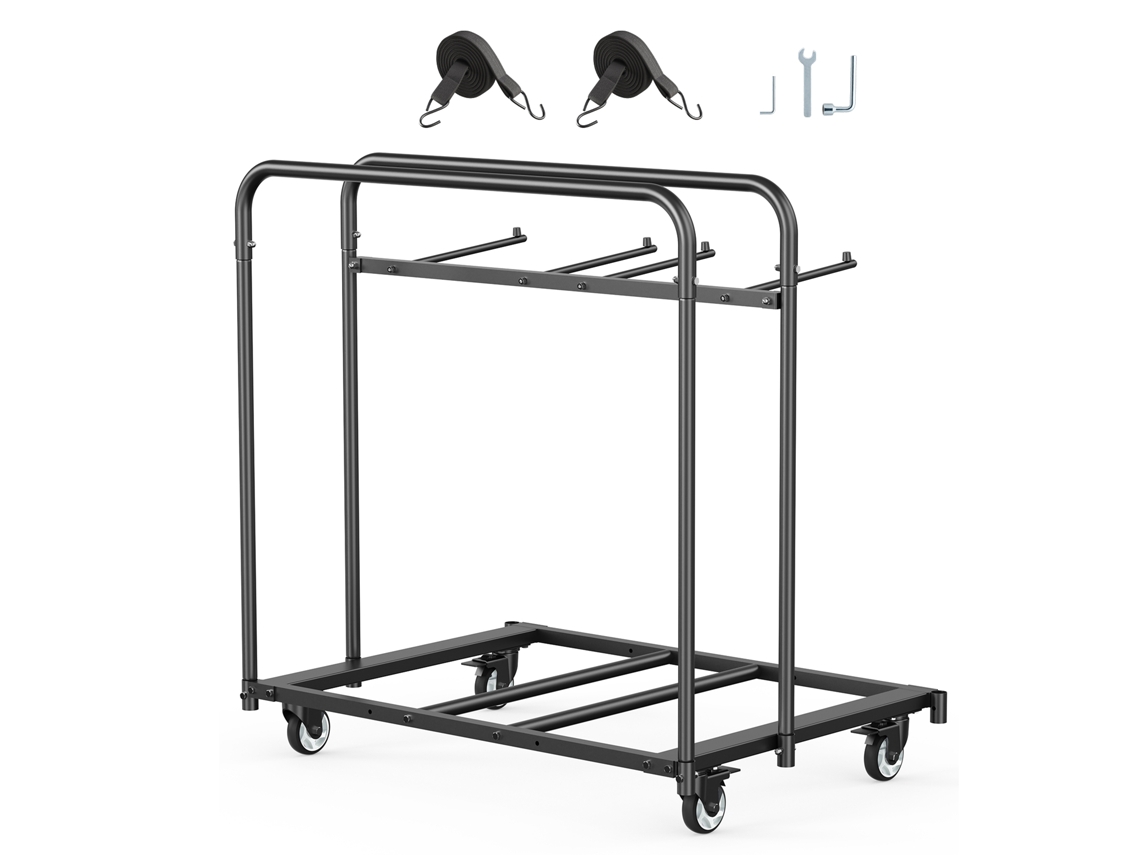 Carro plegable para mesa y sillas Succebuy con ruedas, capacidad para 14 sillas