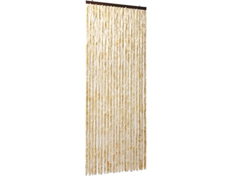 vidaXL Cortina mosquitera de chenilla beige 90x220 cm