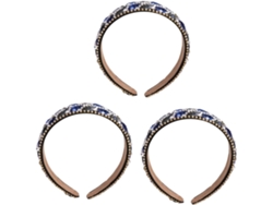 Lot De 3 Diademax Tendance Pour Mujers Style Strass Accessoires Cabello