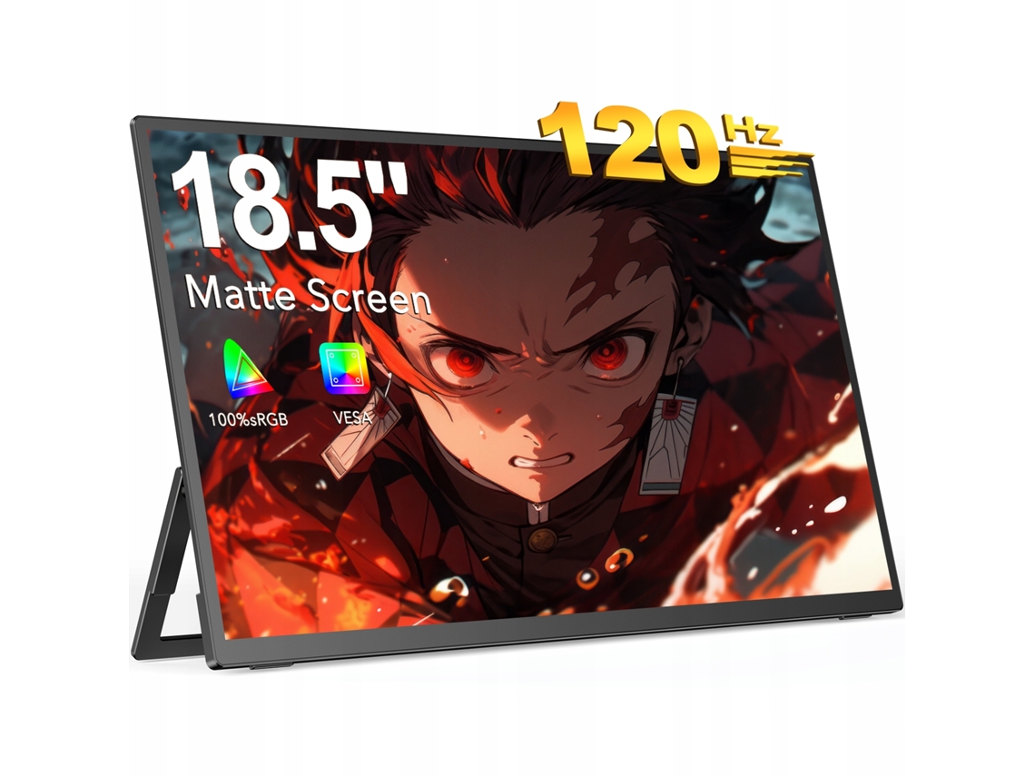 Monitor portátil Uperfect 100sRGB 18,5 120Hz IPS para juegos