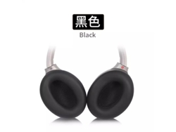 Accesorios para auriculares compatibles con Sony WH 2000XM4/XM3 Yunzii Almohadillas de silicona negras (2 unidades)