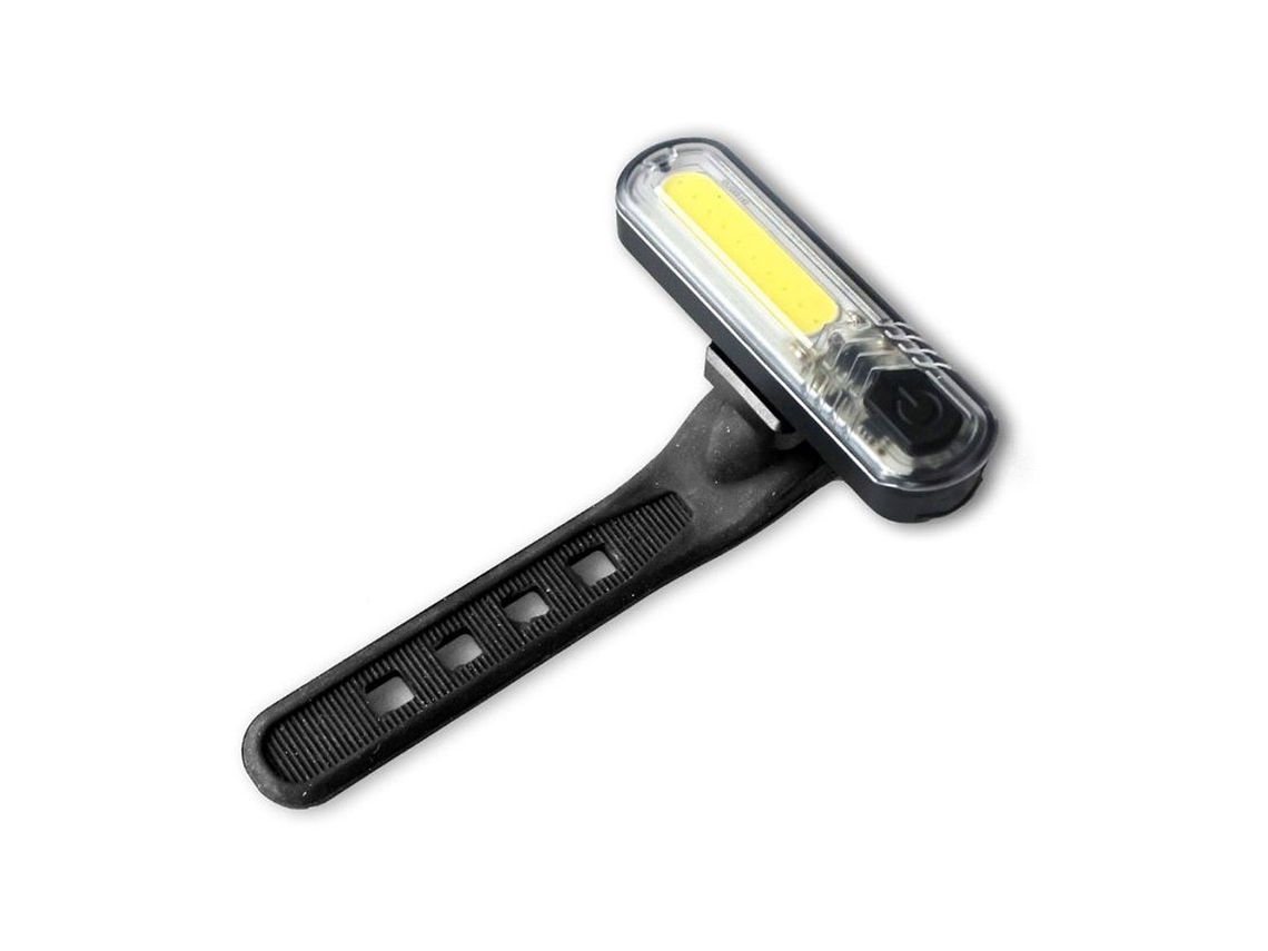 Luz Dianteira Rechargable Usb Cob Led 10 Chips Prateadoeleven
