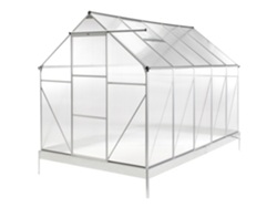 Invernadero de jardín Apulia Silver 315 cm BELIANI