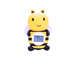 Termómetro electrónico de agua infantil con diseño de abeja de dibujos animados, color amarillo.
