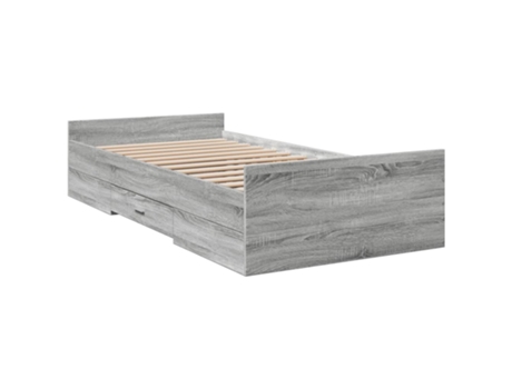 Cama con Cajones Sonoma Gris VIDAXL Madera Gris (90x200cm)