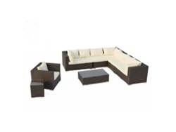 Conjunto de Jardín CONCEPT U Salento (Blanco - Resina - 255x255x66 cm)