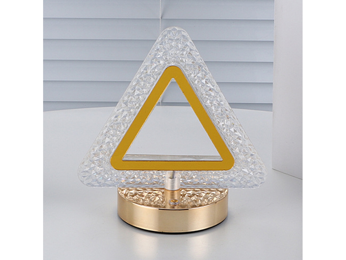 2026-lámpara De Mesa De Cristal Recargable Con Protección Ocular Luz Ambiente Regulable Regalo Romántico