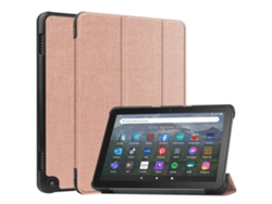 Funda para Amazon Fire HD 8/Fire HD 8 Plus 2022, color oro rosa