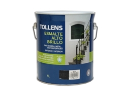 Esmalte Al Agua Alto Brillo 4 Lt (Negro)