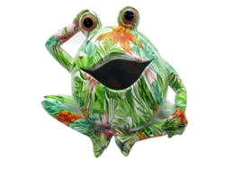 Figura Rana Verde de Resina 13X13X16cm Figura de Animal Decoración Hogar Figuras Decoracion BY SIGRIS