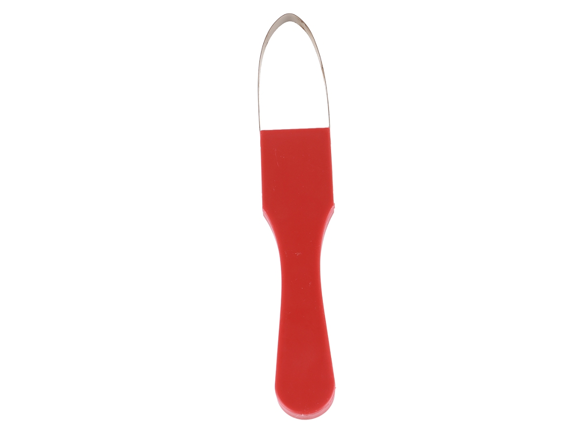 Desmalezadora manual para jardinería en colores rojo y amarillo