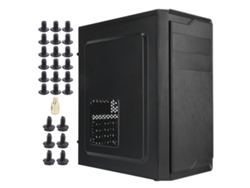 Caja De Ordenador De Escritorio Midtower Para Pc Gaming Compatible Con Atx, Microatx, Miniitx, U3, Negro