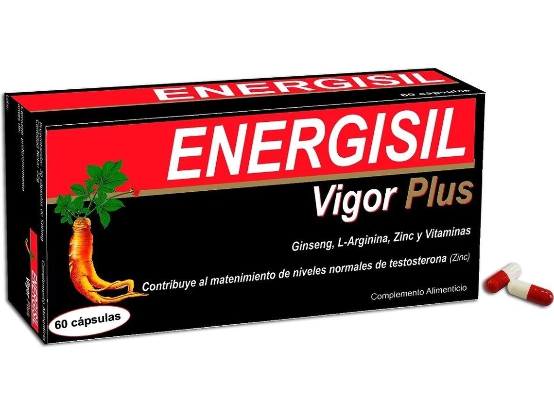 Complemento Alimentar PHARMA OTC Energisil Vigor Plus Ginseng + Arginina 60