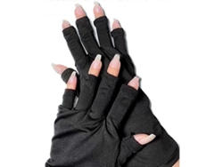 1 par de guantes de protección UV para lámpara de uñas de gel, protección contra la luz para el cuidado de la piel y manicuras de gel GOKOCO