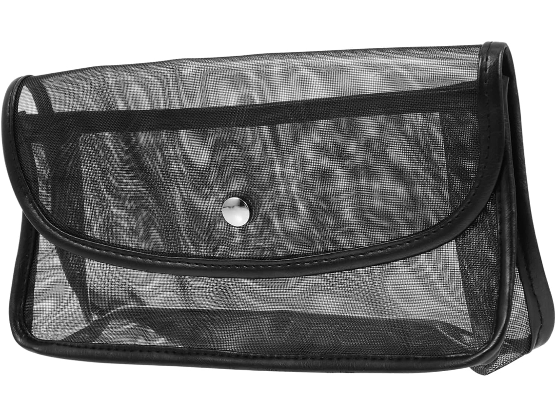 Neceser De Malla Transparente De 3 Piezas, Estuche De Viaje Para Cosméticos, Gran Capacidad, Práctico Estuche Con